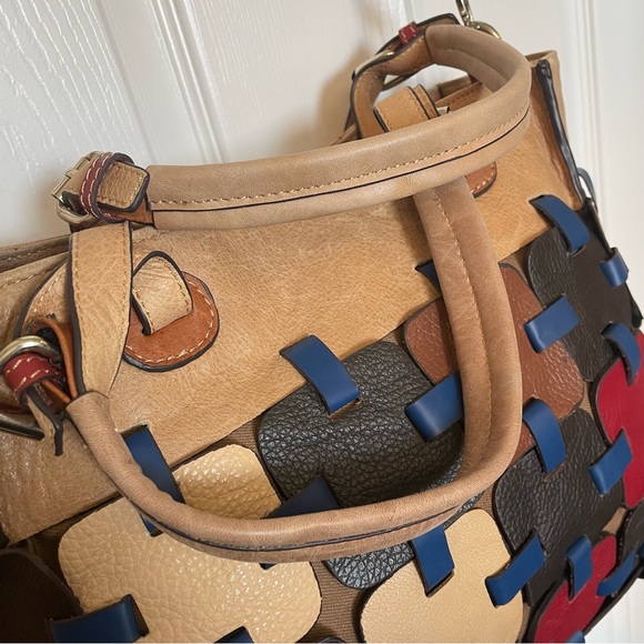 Charmes leather patchwork tote crossbody - Picture 11 of 14